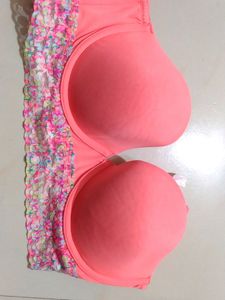 Peach Colour Tube Bra...