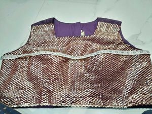 Elegant Purple &amp; Gold lehnga choli Set with Dupatt