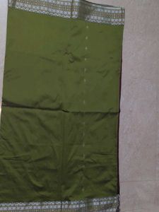 Elegant Olive Green Saree