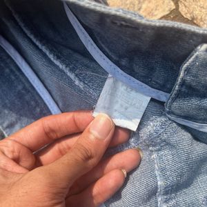 Blue Cargo baggy pants