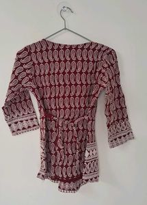 Paisley Print Top