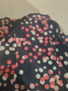 Cute Polka Dot Fleece Jacket