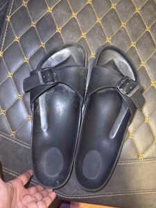 Birkenstock- Black Clogs with Buckle