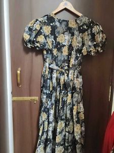 Chic Floral Print Midi Dress