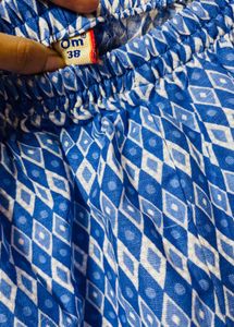 Blue Floral Embroidered Kurta