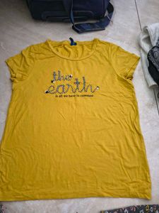 Mustard Yellow "The Earth" T-Shirt