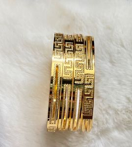 Set of Elegant 24k Gold Bangles