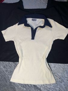 Vintage Style Polo Top