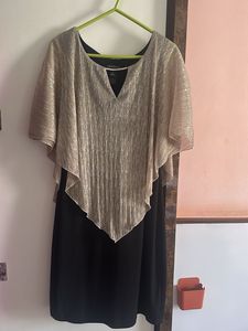 Elegant Black &amp; Gold Party Dress