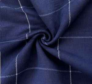 Navy Blue Checked Shirt
