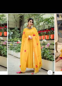 Yellow Kurta Set with Dupatta