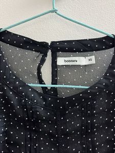 Polka Dot Sheer Top
