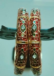 Festive gemstone bangles