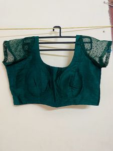 Elegant Green Saree Blouse