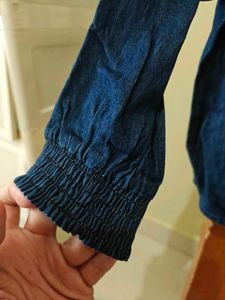 Chic Denim Button-Up Shirt