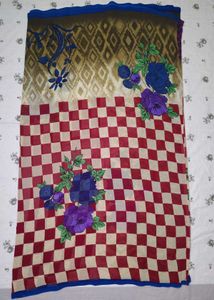 New Saree With Blouse Material