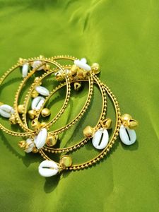 Bohemian Shell &amp; Bell Charm Bangles
