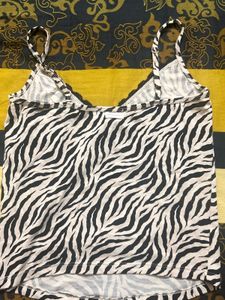 Zebra Print Camisole Top