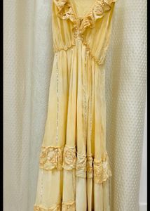 Yellow Ruffled Maxi Dress