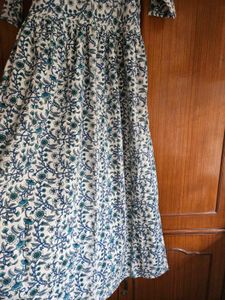 Block printed maxi dress