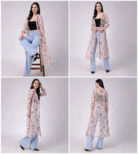 🌺Sheer Floral Chiffon Pullover Layer Shirt 🌸