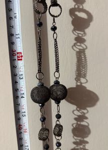 set of 4 silver oxidised funky jewelleries