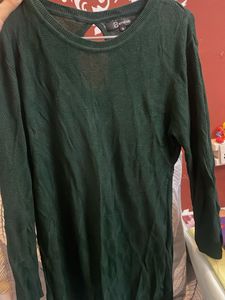 Elegant Dark Green BODYCON Knit Top