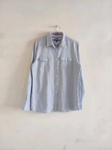 Tommy Hilfiger Blue Button-Up Shirt