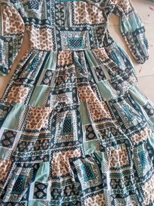 Boho Patchwork Tiered Maxi Dress