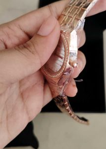 Gucci Rose Gold Watch with Crystals