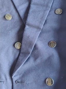 Classic Navy Double-Breasted Blazer