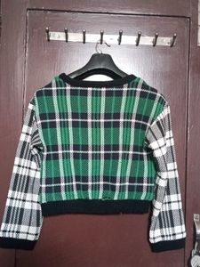 Plaid winter top
