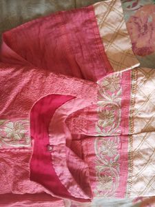 Pink Embroidered Kurta (Women)