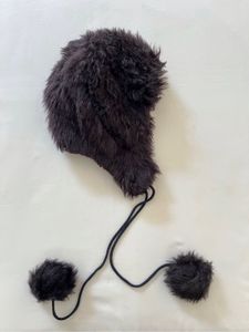 Cozy Faux Fur Trapper Hat with Pom Poms