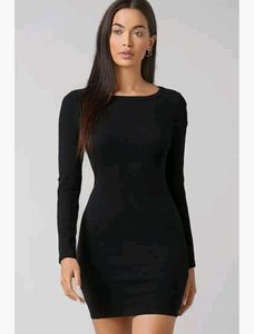 Black Long Sleeve Bodycon Dress