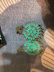 Boho Turquoise Dangle Earrings