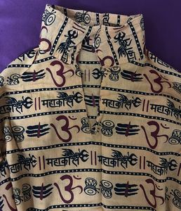 Mustard Mahakal Ethnic Kurta (unisex)