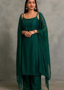 Elegant Green Kurta Set with Dupatta