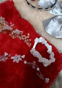 Elegant Beaded Hair Accessories Combo Set