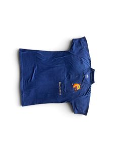 Funny Cat Graphic- Men’s Royal Blue Polo T-Shirt