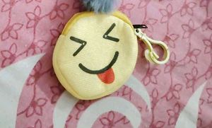 Cute Yellow Coin Pouch with Clip