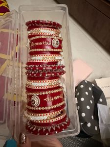 Red Bridal Bangles Set
