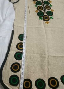 Cream Kurta with Circular Motif