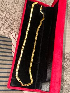 Gold Plated Chain 22 carat for men no colour fade