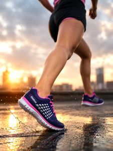 Reebok Blue &amp; Pink Athletic Shoes