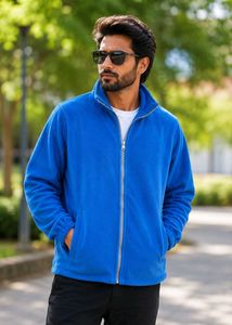 Vibrant Blue Fleece Jacket
