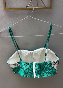 Floral Print Cami Crop Top
