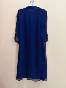 Elegant Royal Blue Embellished Kurta