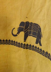 Yellow Kurta with Elephant Print