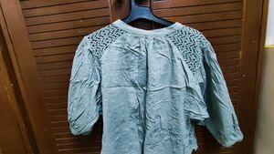 Lightweight Crochet Detail Blouse